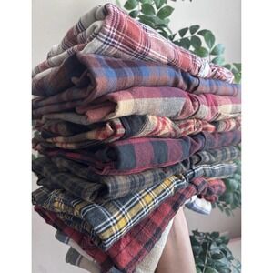 Men's Flannel Shirt Mystery Box • Lot Of 5 • Button-Up Tops (Assorted Styles)